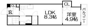 クレアール大久保町の物件間取画像